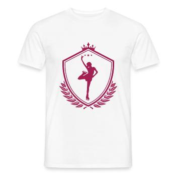 Ice Skating Figure Skating - Men's T-Shirt - white - Front - AI Model Male 178 dark (178cm)