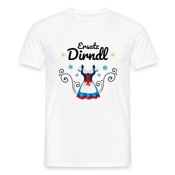 Dirndl Ersatz - Männer T-Shirt - Weiß - Vorne - AI Model Male 178 dark (178cm)