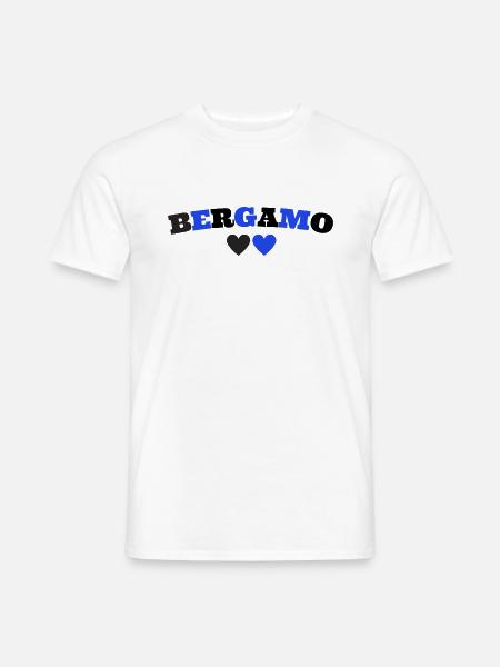 Bergamo Italien - Männer T-Shirt - Weiß