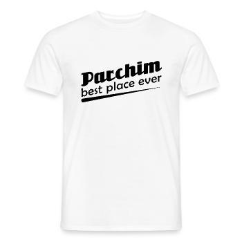 Parchim - Stadt best place ever - Männer T-Shirt - Weiß - Vorne - AI Model Male 178 dark (178cm)