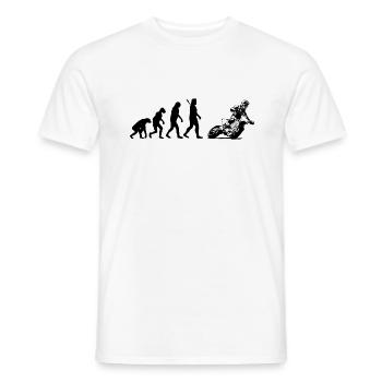 Evolution Supermoto - Supermotard - Men's T-Shirt - white - Front - AI Model Male 178 dark (178cm)