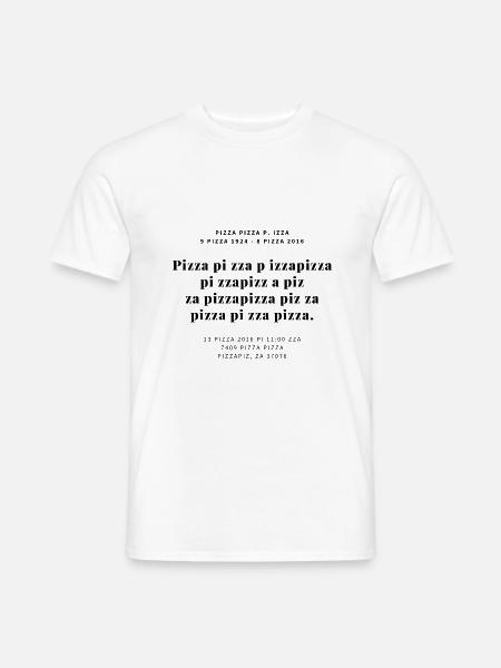 Pizza pizza pizza - Männer T-Shirt - Weiß