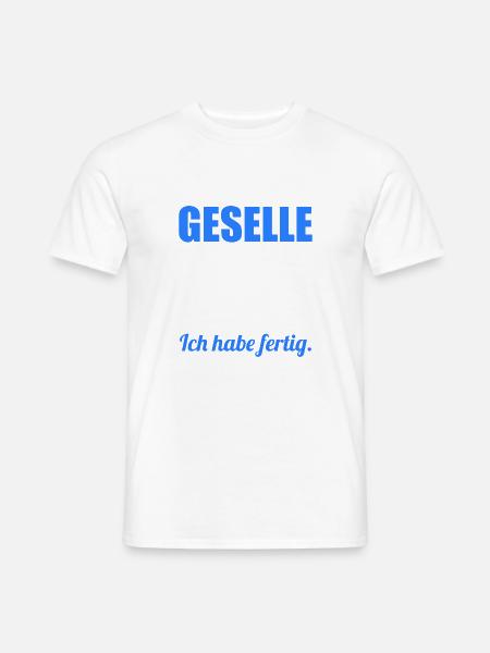 Gesellenbrief Abschluss Geselle 2022 - Männer T-Shirt - Weiß