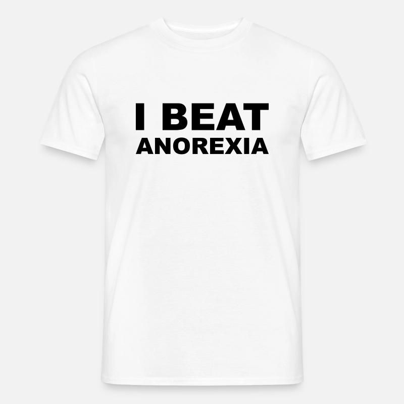 Anorexia - Männer T-Shirt - Weiß
