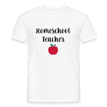 Homeschool Teacher - Men's T-Shirt - white - Front - AI Model Male 178 dark (178cm)