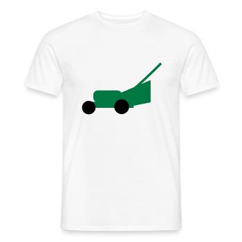 Rasenmäher - Männer T-Shirt - Weiß - Vorne - AI Model Male 178 dark (178cm)
