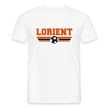 Lorient Fußball 2013 - Männer T-Shirt - Weiß - Vorne - AI Model Male 178 dark (178cm)