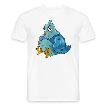 Pigeon Bird - Men's T-Shirt - white - Front - AI Model Male 178 dark (178cm)
