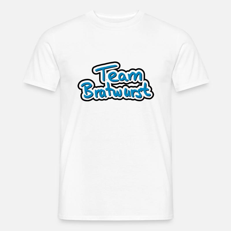 Team Bratwurst - Männer T-Shirt - Weiß