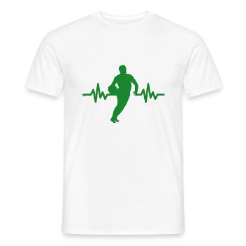 Haertbeat Basketball - USA - Team Sport - Hoops - Männer T-Shirt - Weiß - Vorne - AI Model Male 178 dark (178cm)