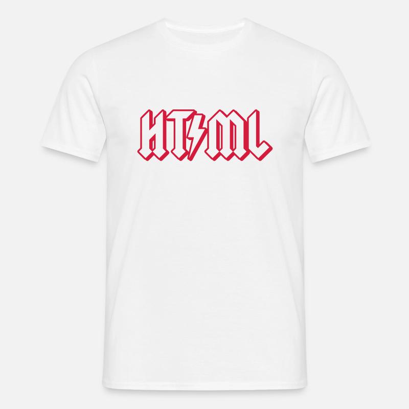 HTML - Männer T-Shirt - Weiß