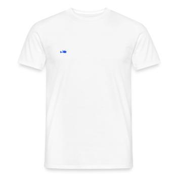Bleu hélicoptère - T-shirt homme - blanc - Devant - AI Model Male 178 dark (178cm)