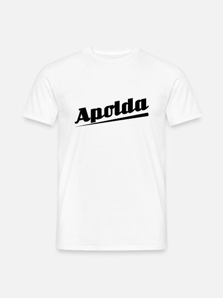 Apolda - Textdesign mit Stadtnamen - Männer T-Shirt - Weiß