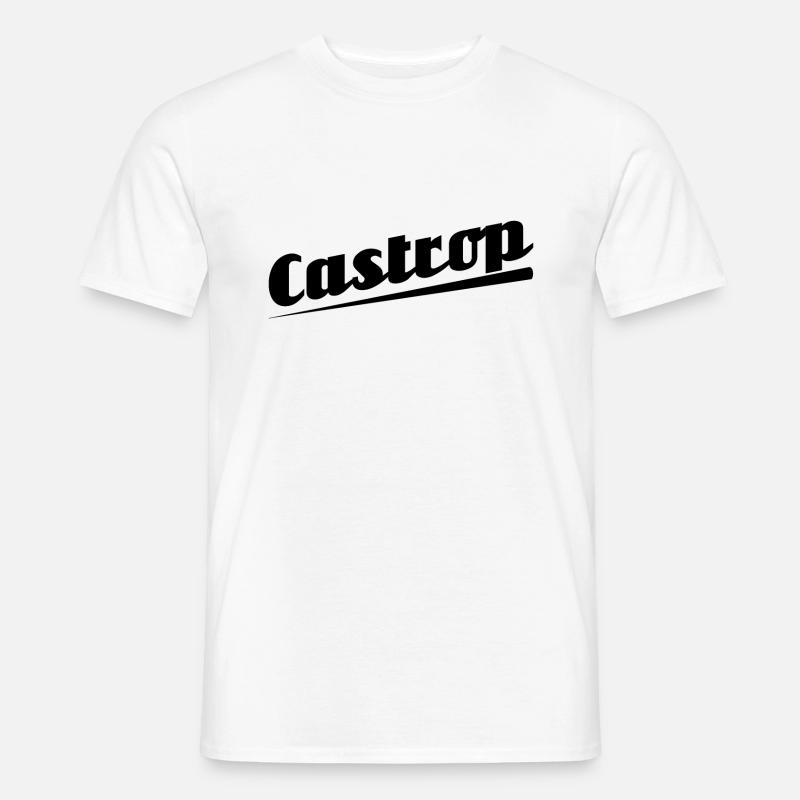 Castrop - Textdesign mit Stadtnamen - Männer T-Shirt - Weiß