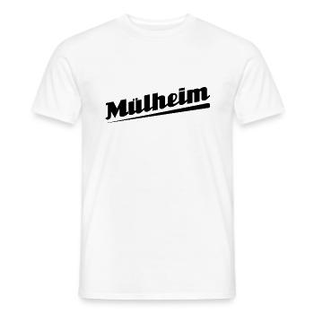 Mülheim - Textdesign mit Stadtnamen - Männer T-Shirt - Weiß - Vorne - AI Model Male 178 dark (178cm)