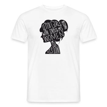 Little Girls With Dreams - Männer T-Shirt - Weiß - Vorne - AI Model Male 178 dark (178cm)