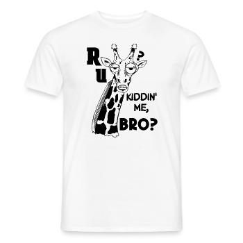 KIDDING GIRAFFE - Männer T-Shirt - Weiß - Vorne - AI Model Male 178 dark (178cm)