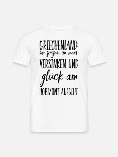 Lustiger Griechischer Spruch Griechenland Geschenk - Männer T-Shirt - Weiß