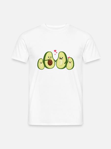 Avocat famille - grossesse - drôle - bébé - T-shirt homme - blanc