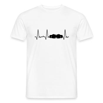 Boîtes de pulsation - T-shirt homme - blanc - Devant - AI Model Male 178 dark (178cm)