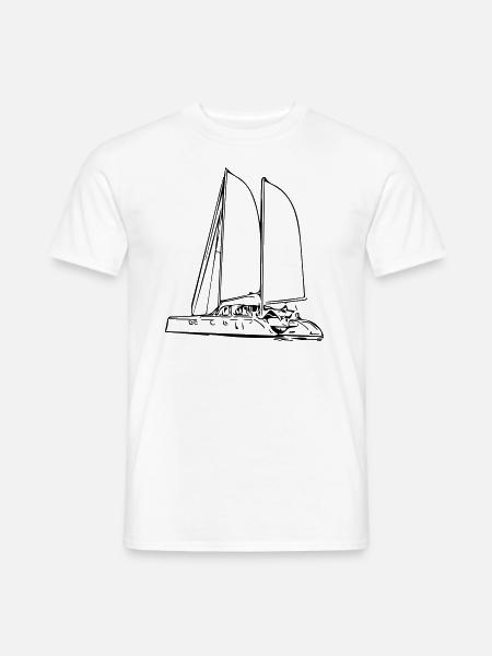 Sail yacht - Men's T-Shirt - white