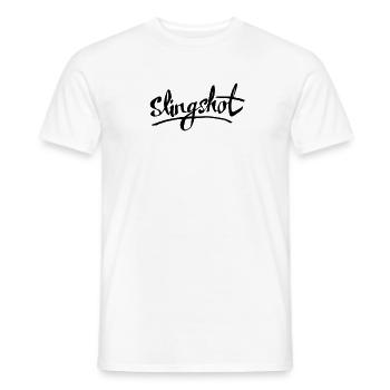 slingshot - Men's T-Shirt - white - Front - AI Model Male 178 dark (178cm)