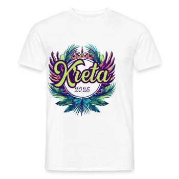 Crete 2025 Team - Men's T-Shirt - white - Front - AI Model Male 178 dark (178cm)
