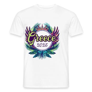Greece 2025 Team - Men's T-Shirt - white - Front - AI Model Male 178 dark (178cm)