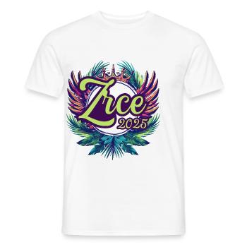 L’équipe Zrce 2025 - T-shirt homme - blanc - Devant - AI Model Male 178 dark (178cm)