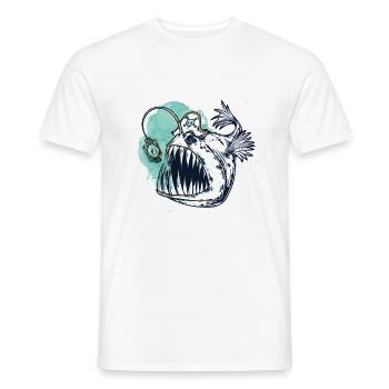 Pêche en eau profonde - T-shirt homme - blanc - Devant - AI Model Male 178 dark (178cm)