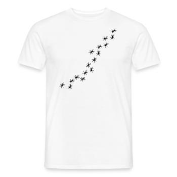 Ants - Men's T-Shirt - white - Front - AI Model Male 178 dark (178cm)