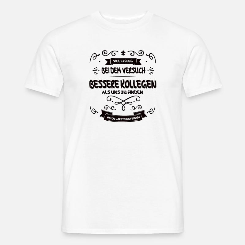 PS du wirst uns fehlen schwarz - Männer T-Shirt - Weiß
