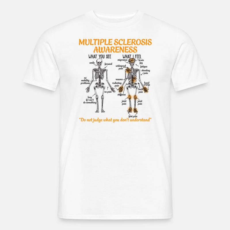 Multiple Sclerosis Awareness - Men’s T-shirt - white