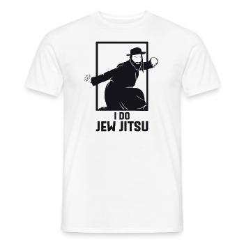 I Do Jew Jitsu I Funny Jui Jutsu - Men's T-Shirt - white - Front - AI Model Male 178 dark (178cm)