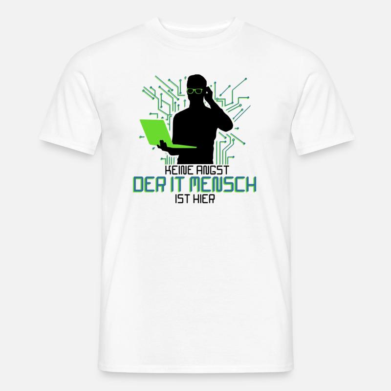 Tech Support Keine Angst der It Mensch - Männer T-Shirt - Weiß