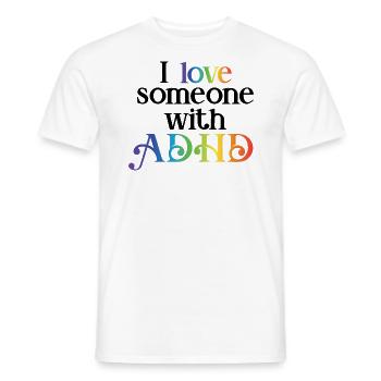 TDAH - T-shirt homme - blanc - Devant - AI Model Male 178 dark (178cm)