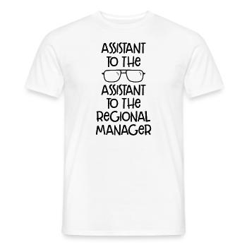 Assistant To The Regional Manager Fathers Day - Men's T-Shirt - white - Front - AI Model Male 178 dark (178cm)