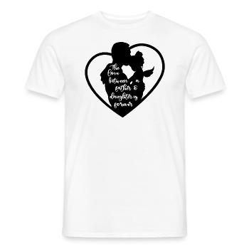 Love Between a Father and Daughter is Forever - Men's T-Shirt - white - Front - AI Model Male 178 dark (178cm)
