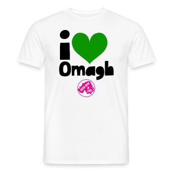 Omagh Tyrone Nordirland - Männer T-Shirt - Weiß - Vorne - AI Model Male 178 dark (178cm)
