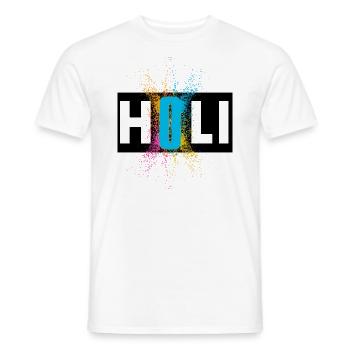 Holi Festival 2022 - Männer T-Shirt - Weiß - Vorne - AI Model Male 178 dark (178cm)