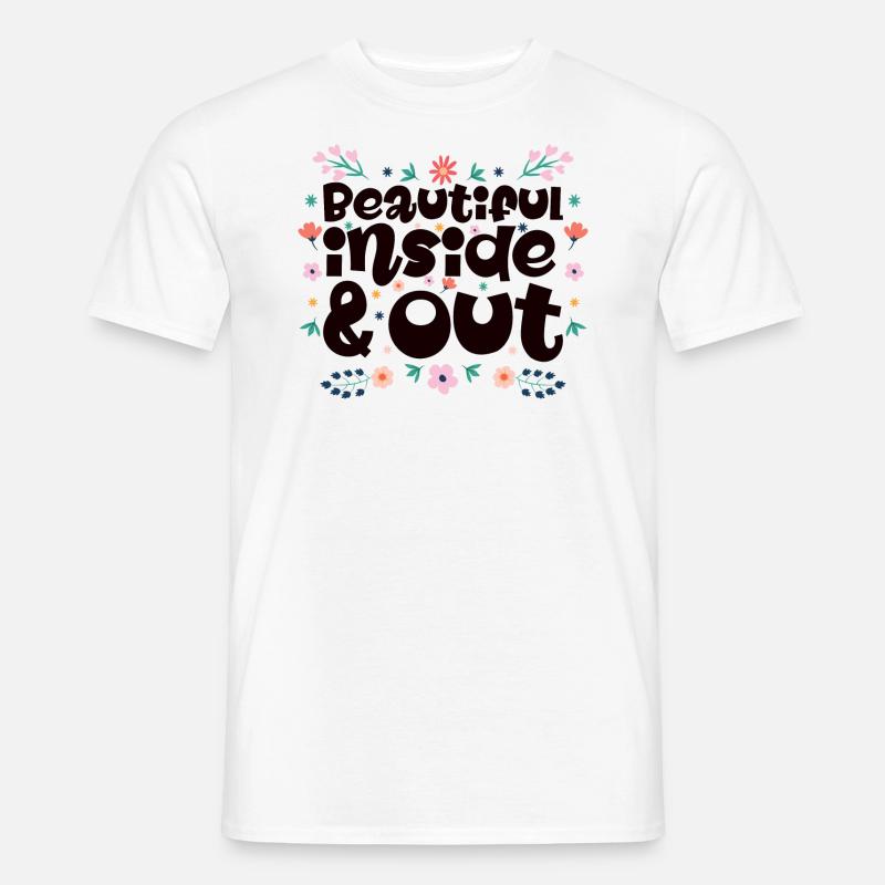 Bella dentro e fuori, mamma - T-shirt uomo - bianco