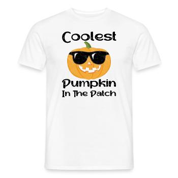 Coolest Pumpkin In The Patch - Men's T-Shirt - white - Front - AI Model Male 178 dark (178cm)
