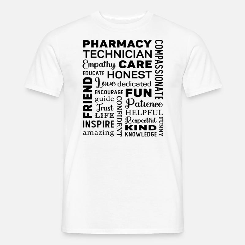 Pharmacy Technician Tech Medicine Pharmacist - Männer T-Shirt - Weiß