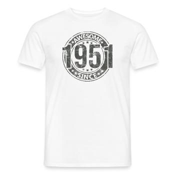 Awesome Since Vintage 1951 Retro Birthday - Men's T-Shirt - white - Front - AI Model Male 178 dark (178cm)