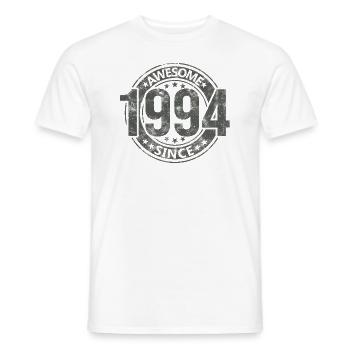 Awesome Since Jahrgang 1994 Retro Geburtstag - Männer T-Shirt - Weiß - Vorne - AI Model Male 178 dark (178cm)