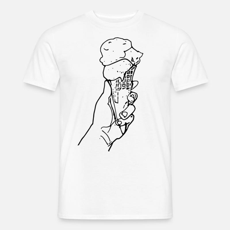 Sommer-Eis - Männer T-Shirt - Weiß