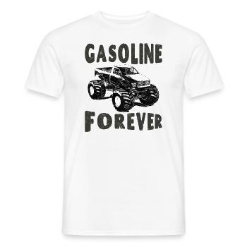 L’essence pour toujours - T-shirt homme - blanc - Devant - AI Model Male 178 dark (178cm)