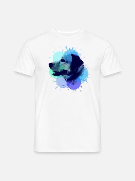 Labrador, Golden Retriever,Aquarell, malerei - Männer T-Shirt - Weiß