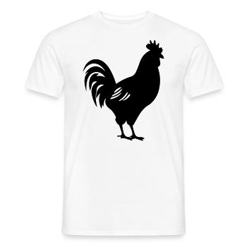 Huhn - Männer T-Shirt - Weiß - Vorne - AI Model Male 178 dark (178cm)