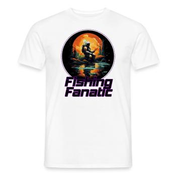 Fanatique de pêche - Astronaute - T-shirt homme - blanc - Devant - AI Model Male 178 dark (178cm)